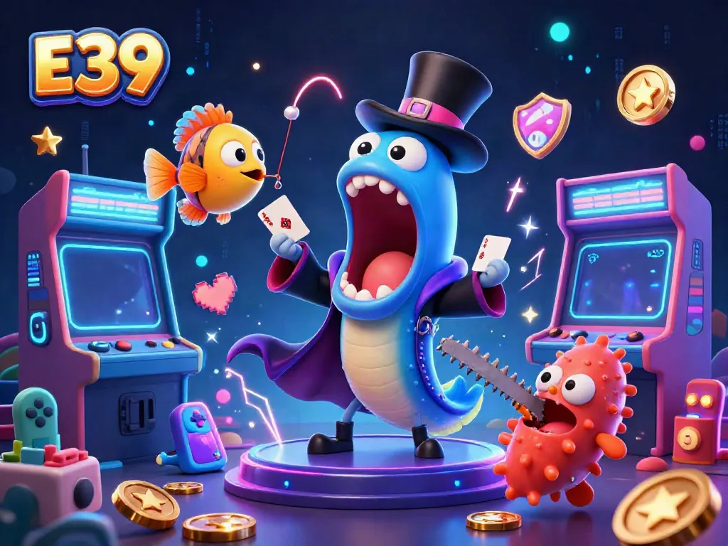 E39 - Enchanting deep-sea characters create an engaging casino magic experience.