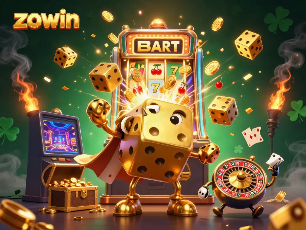 Zowin offers exhilarating casino experiences with vibrant character illustrations and dynamic slot elements.