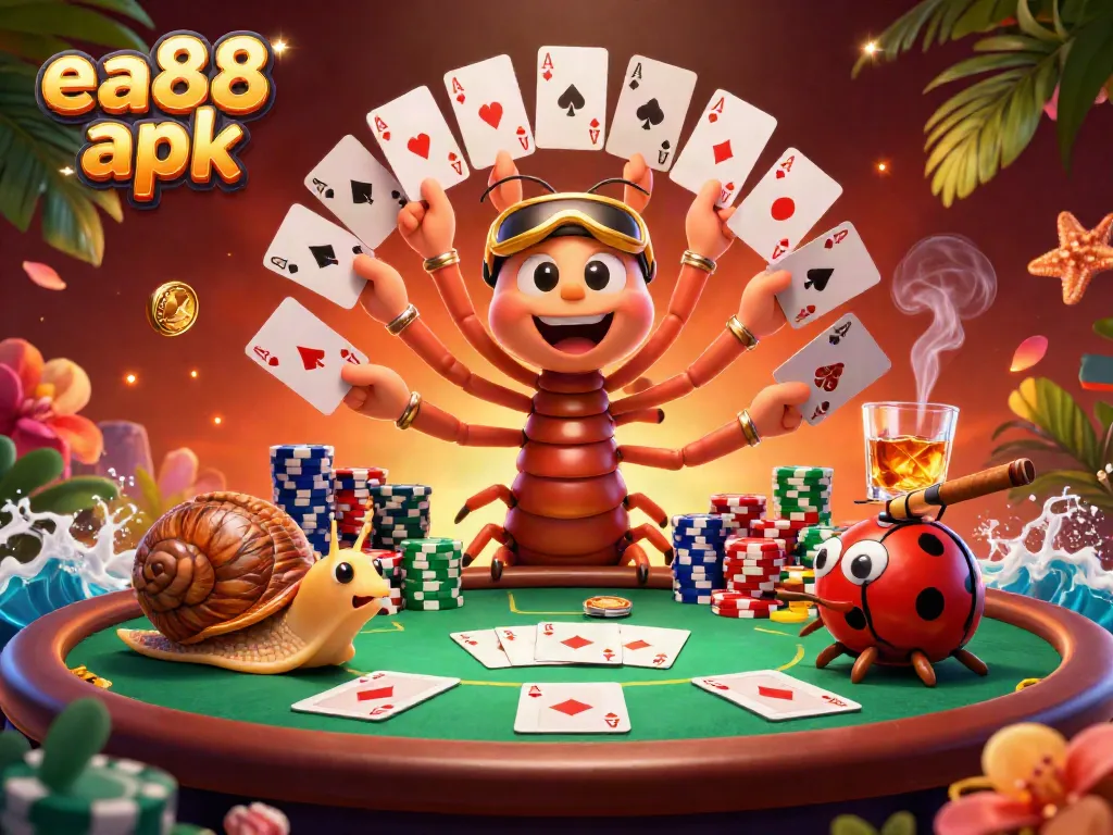 Experience thrilling casino action with ea88 apk featuring vibrant dealers and colorful chip stacks.