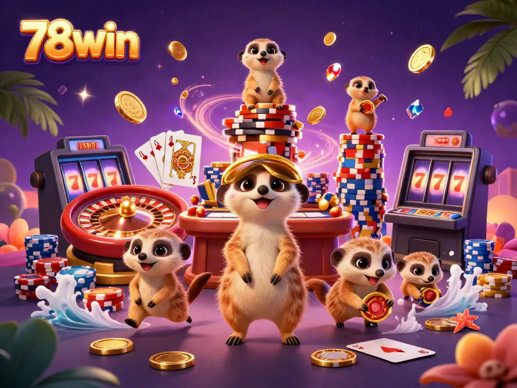 Experience the dynamic energy of 78win's thrilling casino scene, showcasing engaging gameplay.