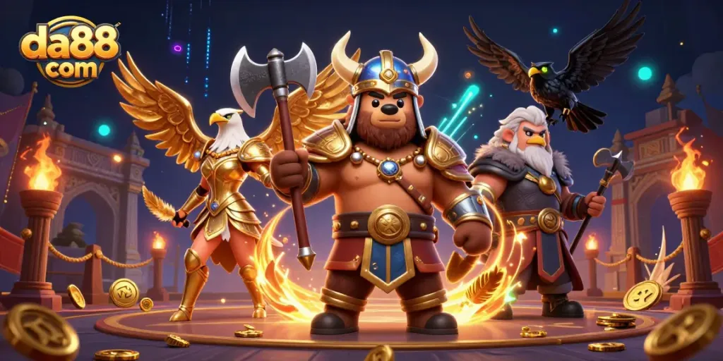 Experience thrilling gameplay at da88 com with engaging characters in a vibrant casino atmosphere.