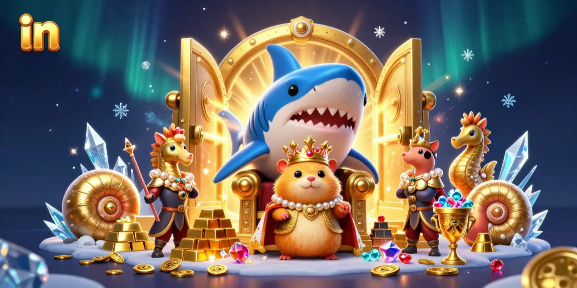 Engage in thrilling casino adventures in a vibrant 3D illustration featuring a golden hamster king.