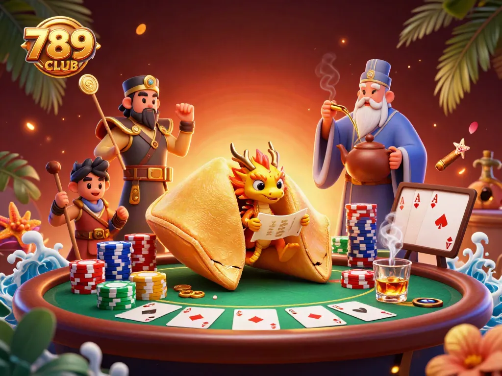Engage with the vibrant casino world of 789CLUB featuring dynamic dragon guardians and golden treasures.