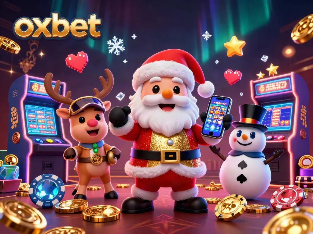 Enjoy thrilling gaming action with oxbet's vibrant casino characters in a festive atmosphere.